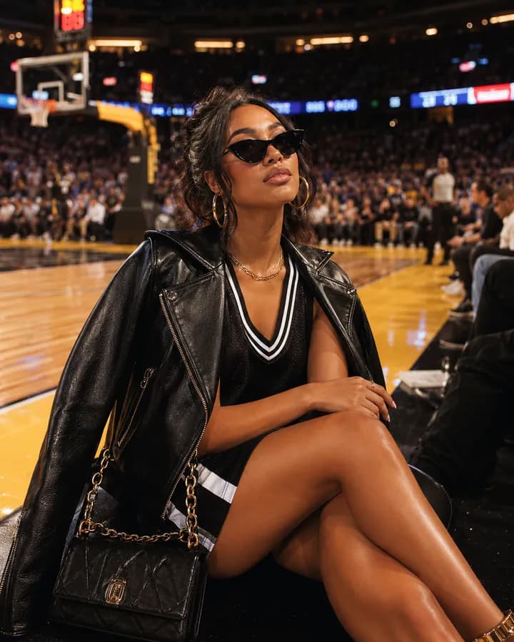 Dripp look — courtside.