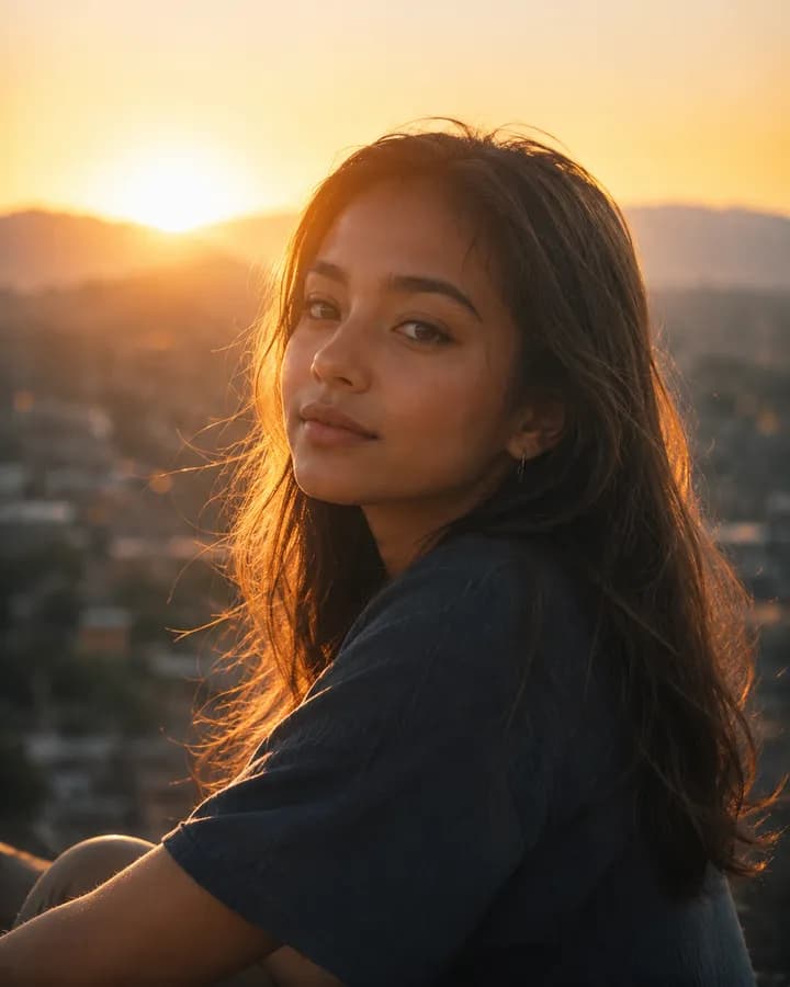 Dripp look — golden hour.